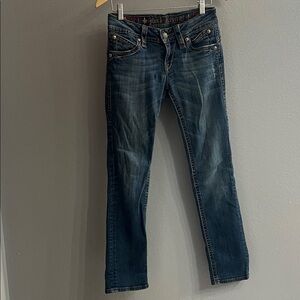 Rock Revival Dark Blue Straight Leg Jeans